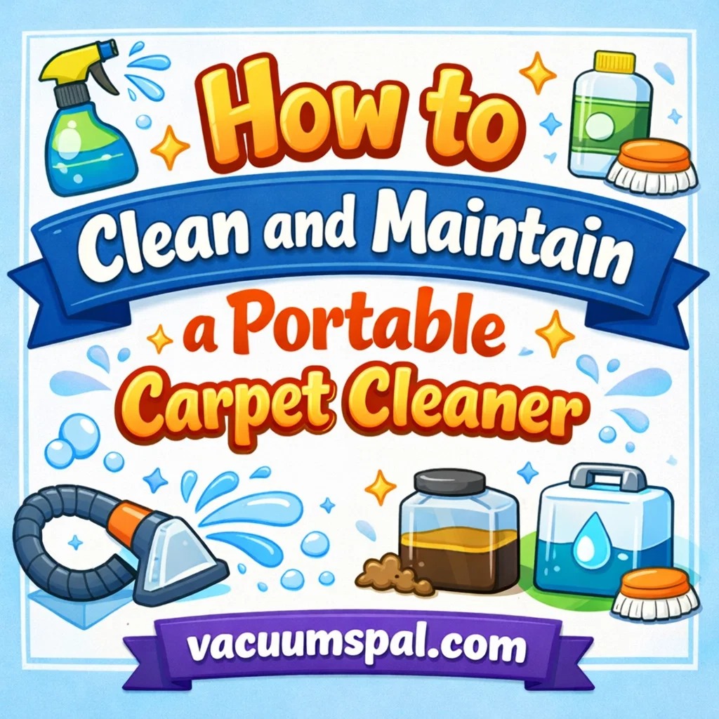 How to Clean and Maintain a Portable Carpet Cleaner