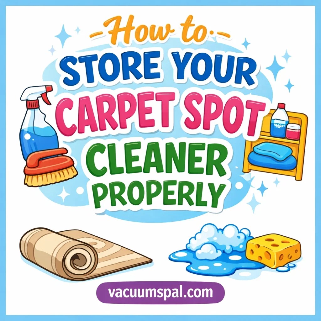 How to Store Your Carpet Spot Cleaner Properly
