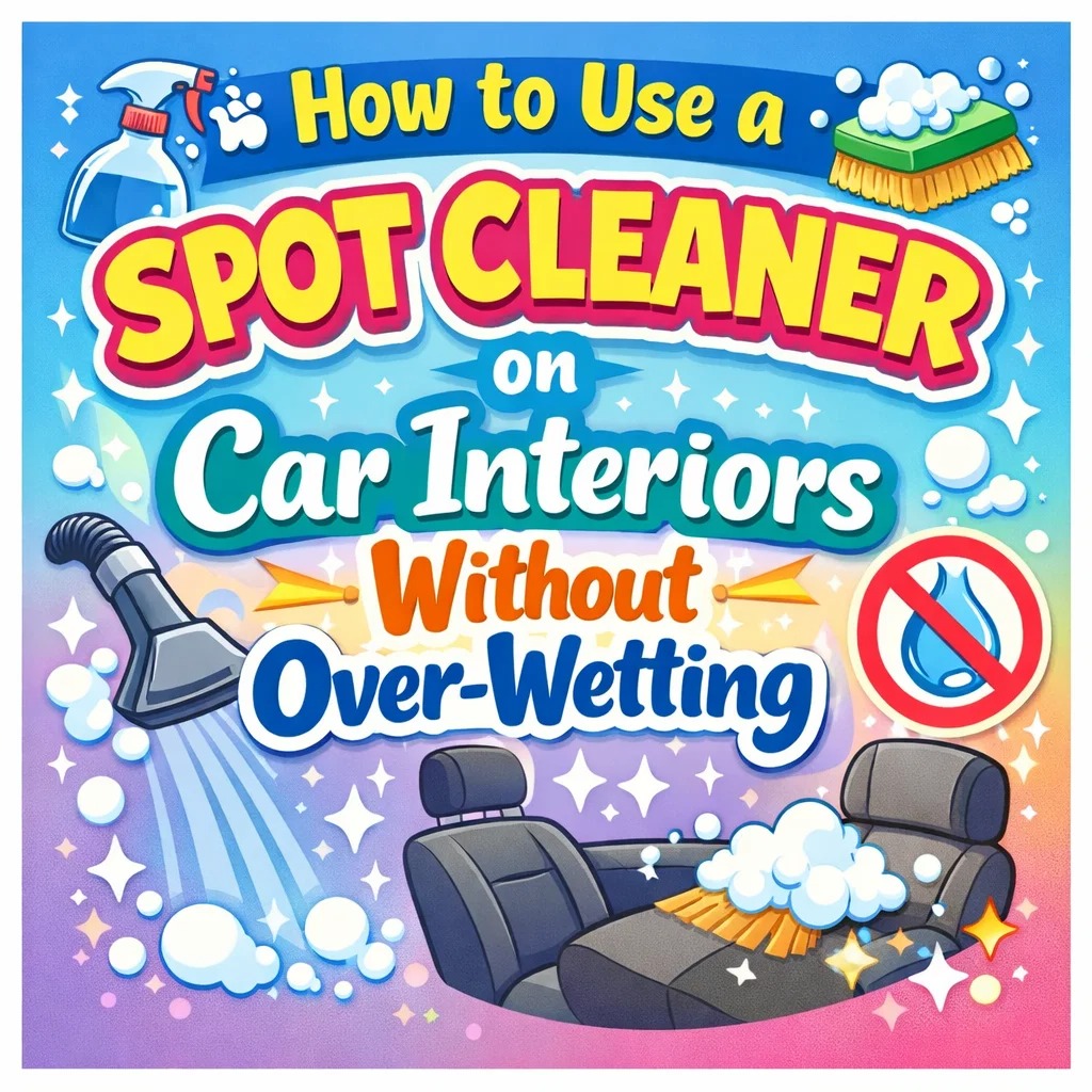 How to Use a Spot Cleaner on Car Interiors Without Over-Wetting